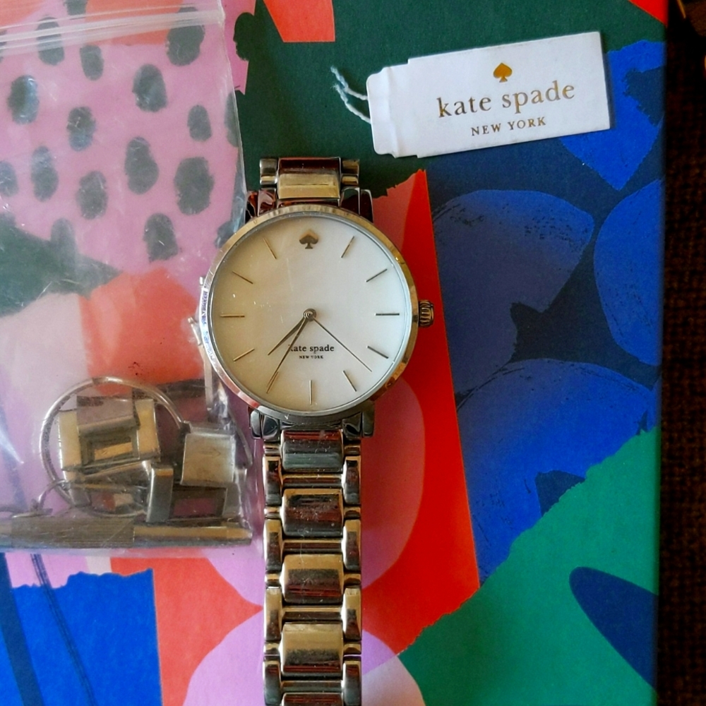 Kate Spade Stainless Steel Gramercy Watch w/ extra links